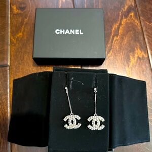 Chanel crystal earrings